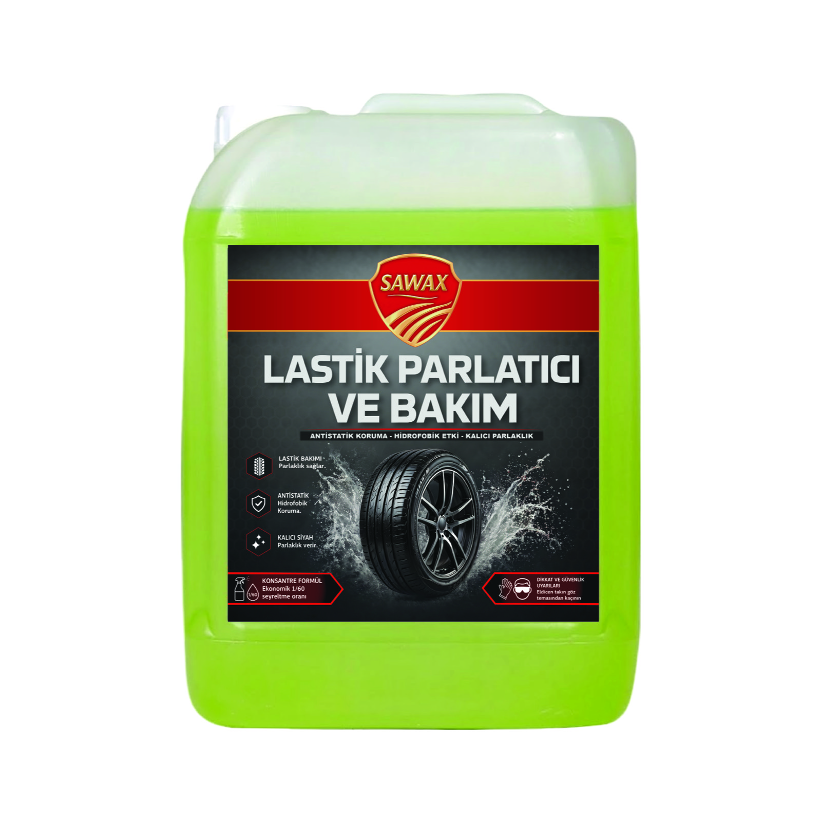 Lastik Parlatıcı ve Bakım — Yeşil 20 LT